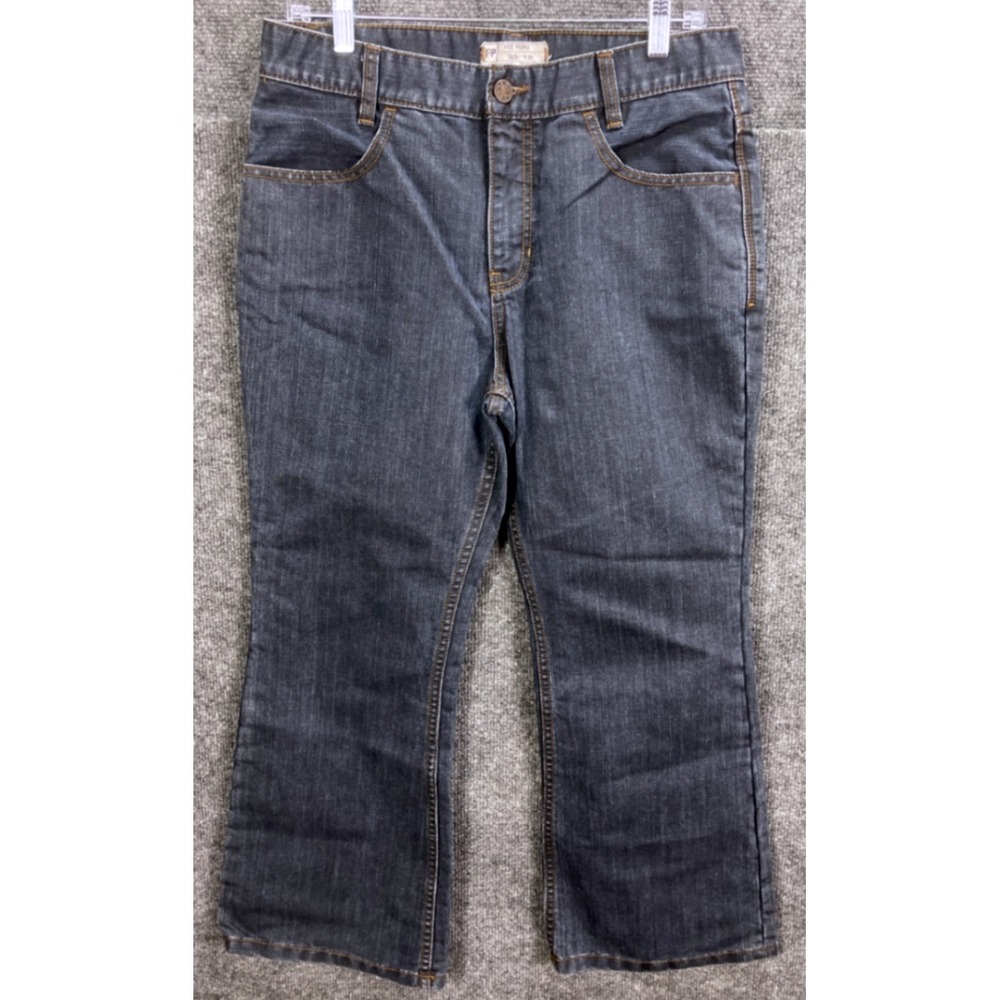 Free People Womens Jeans Dark Wash Denim Bootcut Casual Pants W29‎ (32x25)